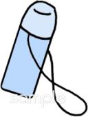 老人ホームやデイサービス向け水筒無料イラストお試しフリー素材(カット)