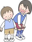 老人ホームやデイサービス向け一年生を迎える会 上級生無料イラストお試しフリー素材(カット)