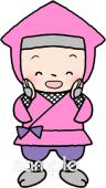 老人ホームやデイサービス向け忍者 普通の声無料イラストお試しフリー素材(カット)