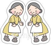 老人ホームやデイサービス向けペープサート無料イラストお試しフリー素材(カット)