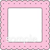 老人ホームやデイサービス向け文字枠 ビスケット無料イラストお試しフリー素材(カット)