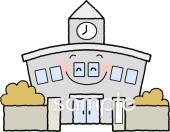 老人ホームやデイサービス向け校舎 秋 冬無料イラストお試しフリー素材(カット)