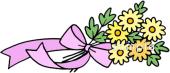 老人ホームやデイサービス向け花束 菊無料イラストお試しフリー素材(カット)