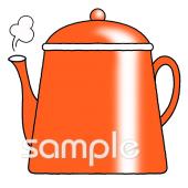 老人ホームやデイサービス向けポット無料イラストお試しフリー素材(カット)