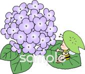 老人ホームやデイサービス向けあじさい無料イラストお試しフリー素材(カット)