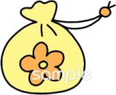 社会福祉施設向け給食袋無料イラストお試しフリー素材(カット)