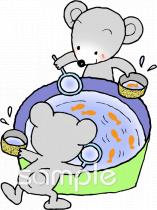 社会福祉施設向け金魚すくい無料イラストお試しフリー素材(カット)