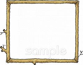 社会福祉施設向け木枠無料イラストお試しフリー素材(カット)