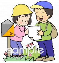 社会福祉施設向けオリエンテーリング無料イラストお試しフリー素材(カット)