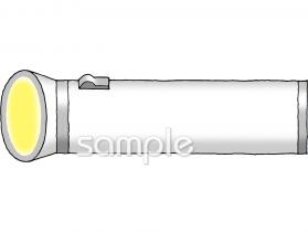 社会福祉施設向け懐中電灯無料イラストお試しフリー素材(カット)