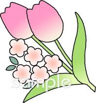 社会福祉施設向け花無料イラストお試しフリー素材(カット)