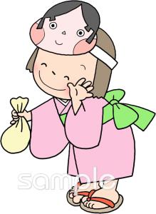 社会福祉施設向け豆まき 福は内無料イラストお試しフリー素材(カット)