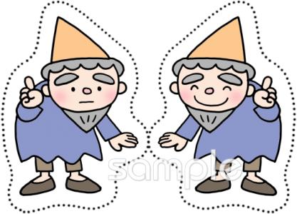 社会福祉施設向けペープサート無料イラストお試しフリー素材(カット)