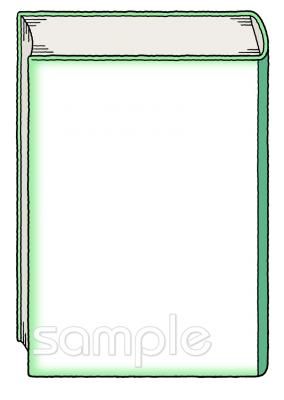 社会福祉施設向けフレーム 図書無料イラストお試しフリー素材(カット)