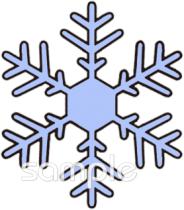 社会福祉施設向け冬の壁面飾り無料イラストお試しフリー素材(カット)