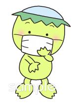 社会福祉施設向けマスク 予防無料イラストお試しフリー素材(カット)