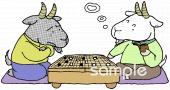 社会福祉施設向け囲碁 趣味無料イラストお試しフリー素材(カット)