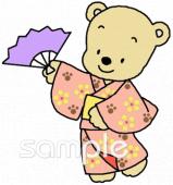 社会福祉施設向け日本舞踊 お稽古無料イラストお試しフリー素材(カット)