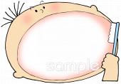 社会福祉施設向けハミガキ無料イラストお試しフリー素材(カット)
