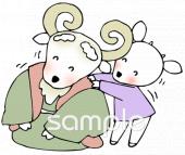 社会福祉施設向け敬老の日 肩たたき無料イラストお試しフリー素材(カット)