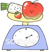 社会福祉施設向けはかる無料イラストお試しフリー素材(カット)