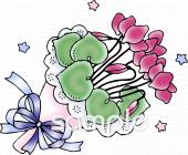 社会福祉施設向けシクラメン 贈り物無料イラストお試しフリー素材(カット)