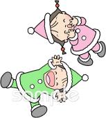 社会福祉施設向けサンタクロースの衣装無料イラストお試しフリー素材(カット)