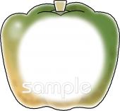 社会福祉施設向け文字枠 かぼちゃ無料イラストお試しフリー素材(カット)