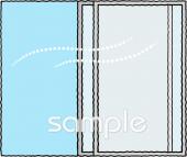 社会福祉施設向け換気 窓無料イラストお試しフリー素材(カット)