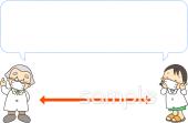 社会福祉施設向けソーシャルディスタンス無料イラストお試しフリー素材(カット)