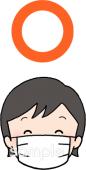 社会福祉施設向け正しいマスクのつけ方無料イラストお試しフリー素材(カット)