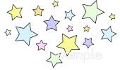 社会福祉施設向け星無料イラストお試しフリー素材(カット)