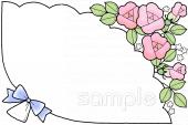 中学・高校向け花束 バラ無料イラストお試しフリー素材(カット)