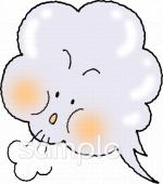 中学・高校向け台風無料イラストお試しフリー素材(カット)