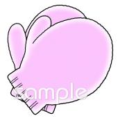 中学・高校向け手袋無料イラストお試しフリー素材(カット)