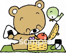 中学・高校向けピクニック無料イラストお試しフリー素材(カット)
