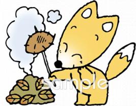 中学・高校向けやきいも無料イラストお試しフリー素材(カット)