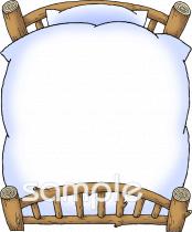 中学・高校向けベッド 寝室無料イラストお試しフリー素材(カット)