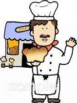中学・高校向けパン屋さん無料イラストお試しフリー素材(カット)