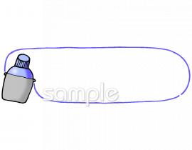 中学・高校向け水筒無料イラストお試しフリー素材(カット)