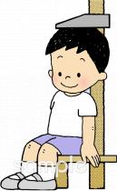 中学・高校向け座高無料イラストお試しフリー素材(カット)