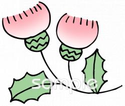 中学・高校向けアザミ無料イラストお試しフリー素材(カット)