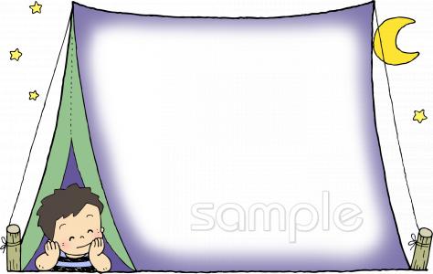 中学・高校向けキャンプ無料イラストお試しフリー素材(カット)