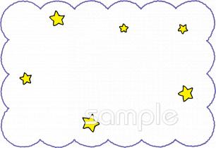 中学・高校向け波四角ワク無料イラストお試しフリー素材(カット)