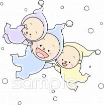 中学・高校向け冬無料イラストお試しフリー素材(カット)