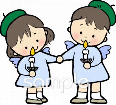 中学・高校向け子ども ミサ無料イラストお試しフリー素材(カット)