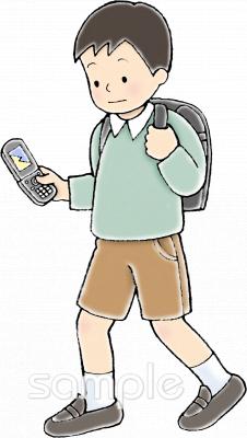 中学・高校向け携帯電話無料イラストお試しフリー素材(カット)