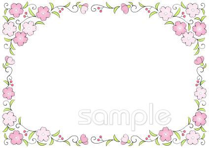 中学・高校向けフォトフレーム無料イラストお試しフリー素材(カット)