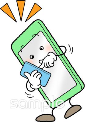 中学・高校向けスマートフォン無料イラストお試しフリー素材(カット)