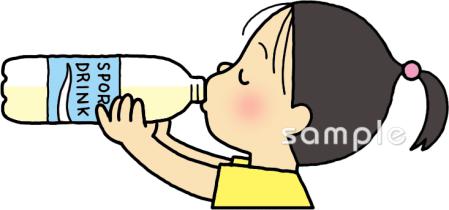 中学・高校向けスポーツドリンク無料イラストお試しフリー素材(カット)